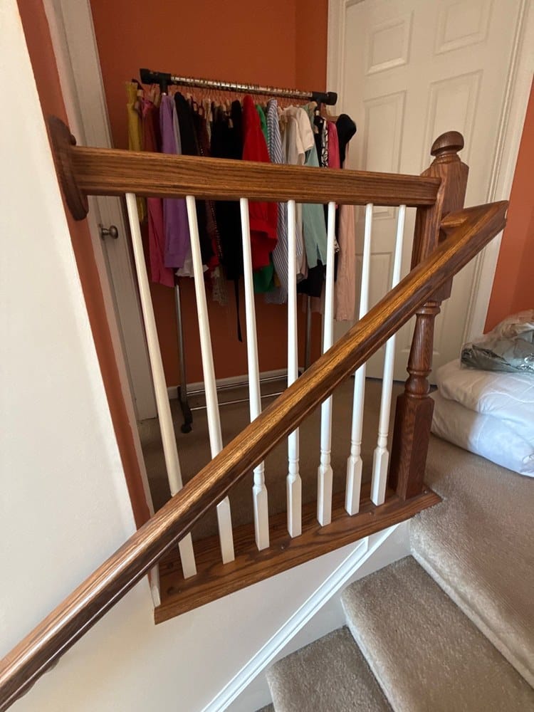 staircase painting - before